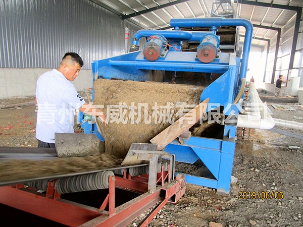 脱水筛细沙回收机客户使用现场 脱水筛细沙回收机客户使用现场